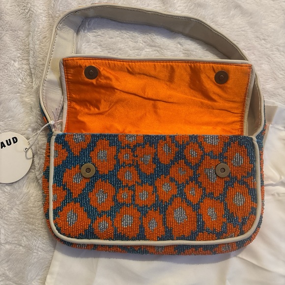 STAUD Vibrant Orange and Blue Shoulder Bag - Picture 3 of 7